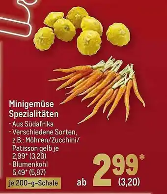 METRO Minigemüse Spezialitäten Angebot