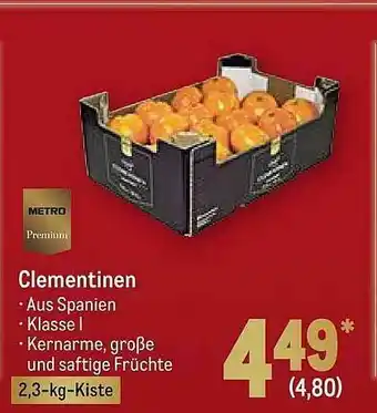 METRO Metro Premium Clementinen Angebot