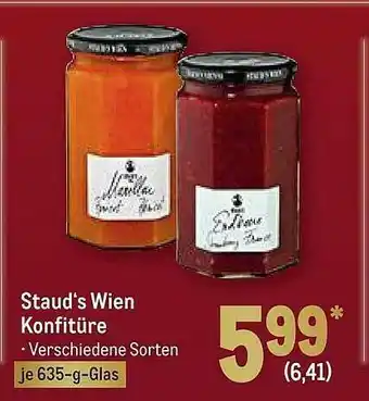 METRO Staud's Wien Konfitüre Angebot