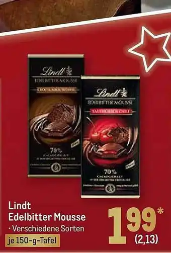 METRO Lindt Edelbitter Mousse Angebot