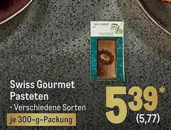 METRO Swiss Gourmet Pasteten Angebot