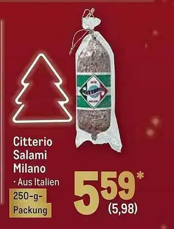 METRO Citterio Salami Milano Angebot