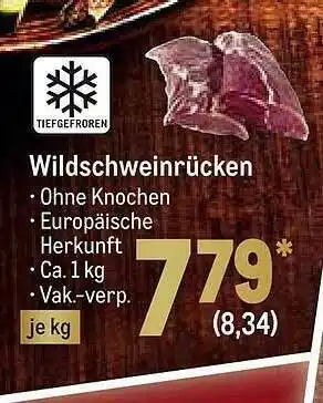 METRO Wildschweinrücken Angebot