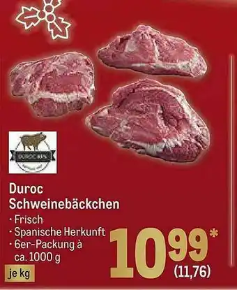 METRO Duroc Schweinebäckchen Angebot