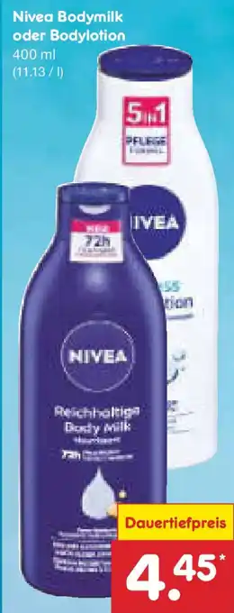 Netto Marken-Discount Nivea Bodymilk oder Bodylotion Angebot