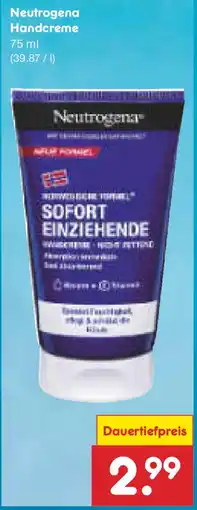 Netto Marken-Discount Neutrogena Handcreme Angebot