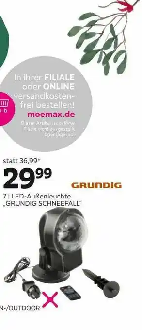 Mömax Led-außenleuchte „grundig Schneefall“ Angebot