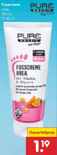 Netto Marken-Discount PURE Fusscreme Urea Angebot