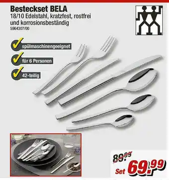 Poco Besteckset Bela 18-10 Edelstahl, Kratzfest, Rostfrei Und Korrosionsbeständig Angebot