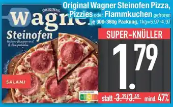 E-Center Original Wagner Steinofen Pizza, Pizzies oder Flammkuchen Angebot