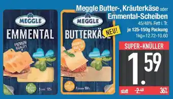 E-Center Meggle Butter-, Kräuterkäse oder Emmental-Scheiben Angebot