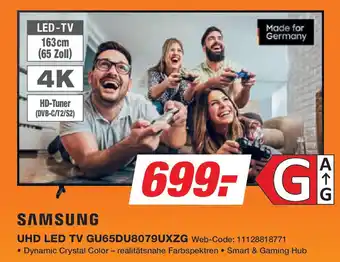 Expert SAMSUNG UHD LED TV GU65DU8079UXZG Angebot