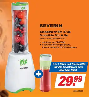 Expert SEVERIN Standmixer SM 3735 Smoothie Mix & Go Angebot