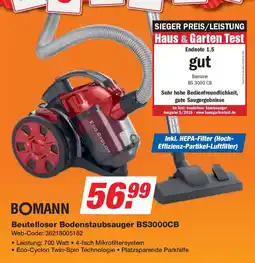 Expert BOMANN Beutelloser Bodenstaubsauger BS3000CB Angebot