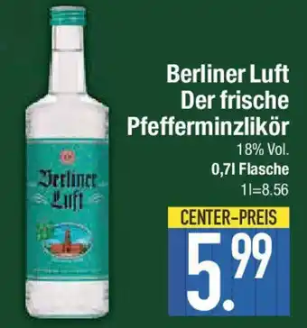 E-Center Berliner Luft Der frische Pfefferminzlikör Angebot