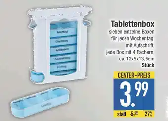 E-Center Tablettenbox Angebot