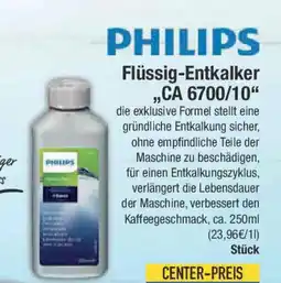 E-Center PHILIPS Flüssig-Entkalker ,,CA 6700/10" Angebot