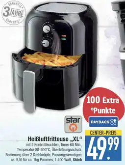 E-Center Star Heißluftfritteuse,,XL Angebot