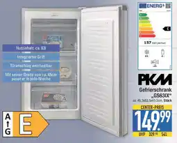 E-Center PKM Gefrierschrank ,,GS63IX" Angebot