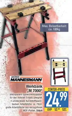 E-Center BRÜDER MANNESMANN Werkbank ,,M 7000" Angebot