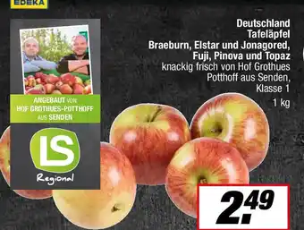 L. STROETMANN GROSSMARKT Deutschland Tafeläpfel Braeburn, Elstar und Jonagored, Fuji, Pinova und Topaz Angebot