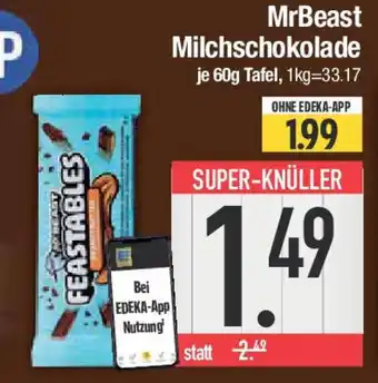 E-Center MrBeast Milchschokolade Angebot