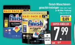 E-Center finish Maschinen- geschirrreiniger Tabs oder Caps Angebot