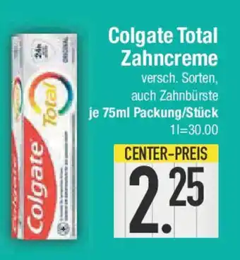 E-Center Colgate Total Zahncreme Angebot