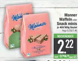 E-Center Manner Waffeln oder Snack minis Angebot