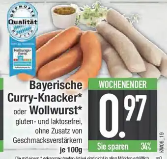 E-Center Bayerische Curry-Knacker oder Wollwurst Angebot