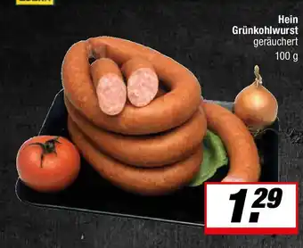 L. STROETMANN GROSSMARKT Hein Grünkohlwurst geräuchert 100 g Angebot