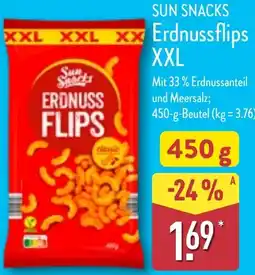 Aldi Nord SUN SNACKS Erdnussflips XXL Angebot