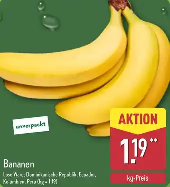 Aldi Nord Bananen Angebot