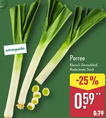 Aldi Nord Porree Angebot