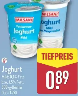 Aldi Nord MILSANI Joghurt Angebot