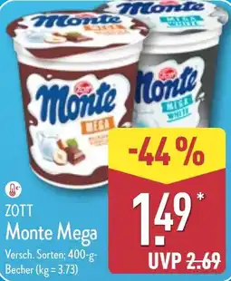 Aldi Nord ZOTT Monte Mega Angebot