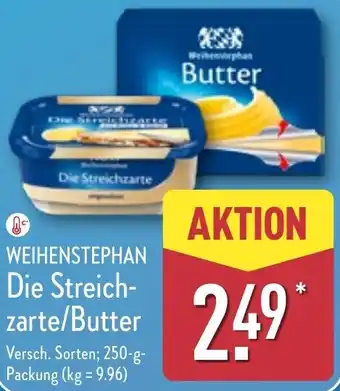 Aldi Nord WEIHENSTEPHAN Die Streichzarte/Butter Angebot