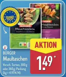 Aldi Nord BÜRGER Maultaschen Angebot