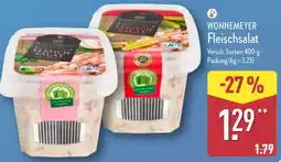 Aldi Nord WONNEMEYER Fleischsalat Angebot