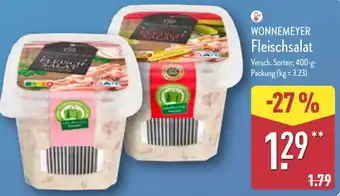 Aldi Nord WONNEMEYER Fleischsalat Angebot