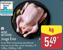 Aldi Nord MEINE METZGEREI Junge Ente Angebot