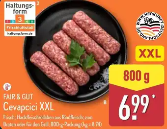 Aldi Nord FAIR & GUT Cevapcici XXL Angebot