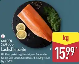 Aldi Nord GOLDEN SEAFOOD Lachsfiletseite Angebot