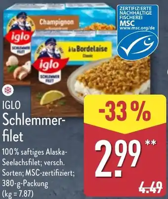 Aldi Nord IGLO Schlemmerfilet Angebot