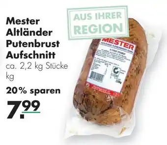 Handelshof Mester Altländer Putenbrust Aufschnitt 2,2kg Angebot