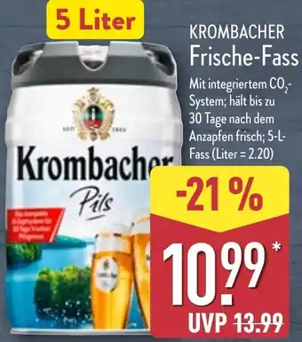 Aldi Nord KROMBACHER Frische-Fass Angebot