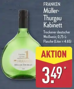 Aldi Nord FRANKEN Müller Thurgau Kabinett Angebot