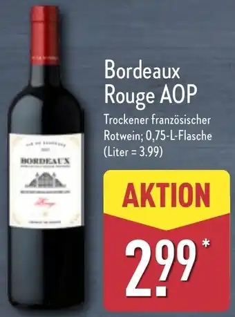 Aldi Nord Bordeaux Rouge AOP Angebot