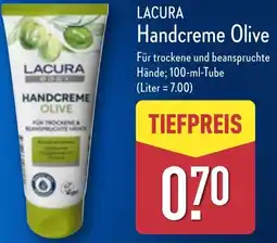 Aldi Nord LACURA Handcreme Olive Angebot