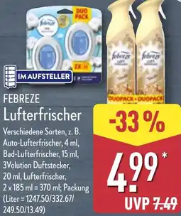 Aldi Nord FEBREZE Lufterfrischer Angebot